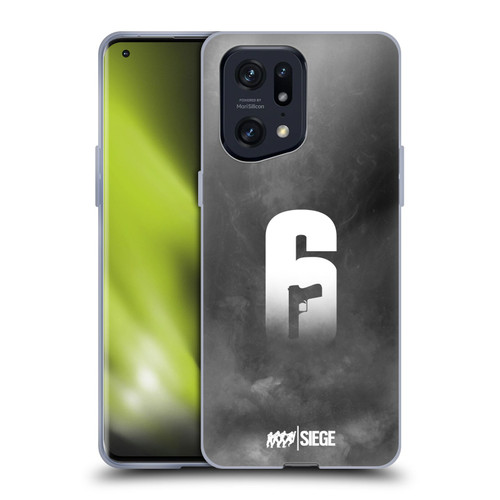 Tom Clancy's Rainbow Six Siege Logo Art Smoke Soft Gel Case for OPPO Find X5 Pro