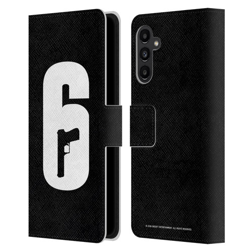 Tom Clancy's Rainbow Six Siege Logos Black And White Leather Book Wallet Case Cover For Samsung Galaxy A13 5G (2021)