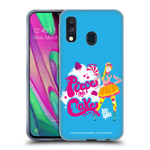 Just Dance Artwork Compositions Piece Of Cake Soft Gel Case for Samsung Galaxy A40 (2019)