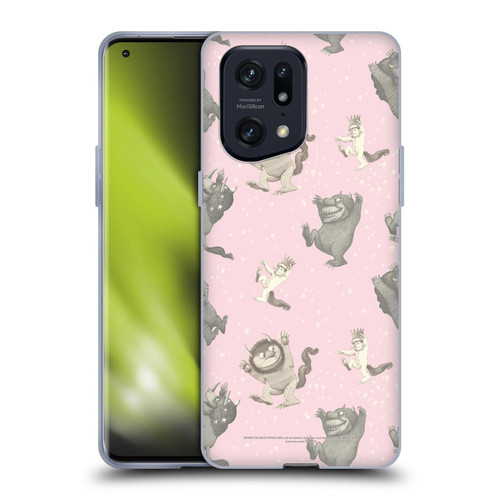 Where the Wild Things Are Literary Graphics Pink Pattern Soft Gel Case for OPPO Find X5 Pro