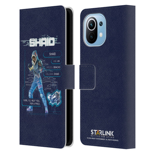 Starlink Battle for Atlas Character Art Shaid 2 Leather Book Wallet Case Cover For Xiaomi Mi 11