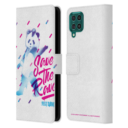 Just Dance Artwork Compositions Save The Rave Leather Book Wallet Case Cover For Samsung Galaxy F62 (2021)