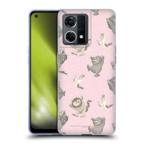 Where the Wild Things Are Literary Graphics Pink Pattern Soft Gel Case for OPPO Reno8 4G