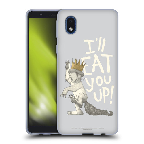 Where the Wild Things Are Literary Graphics Eat You Up Soft Gel Case for Samsung Galaxy A01 Core (2020)