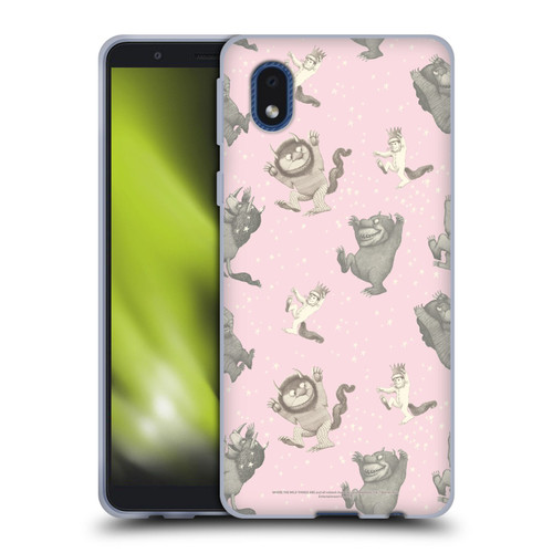 Where the Wild Things Are Literary Graphics Pink Pattern Soft Gel Case for Samsung Galaxy A01 Core (2020)