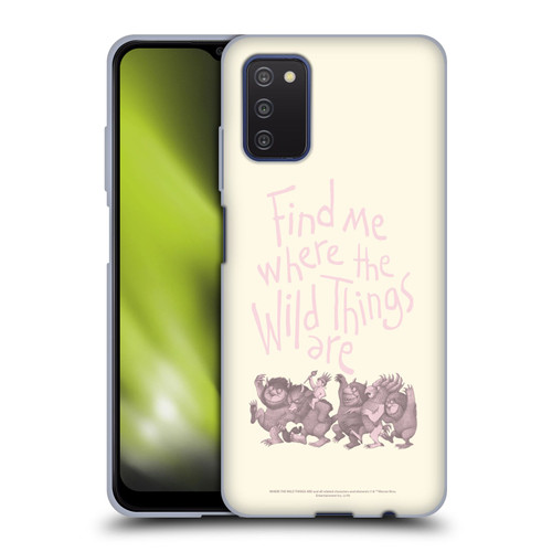 Where the Wild Things Are Literary Graphics Find Me Soft Gel Case for Samsung Galaxy A03s (2021)