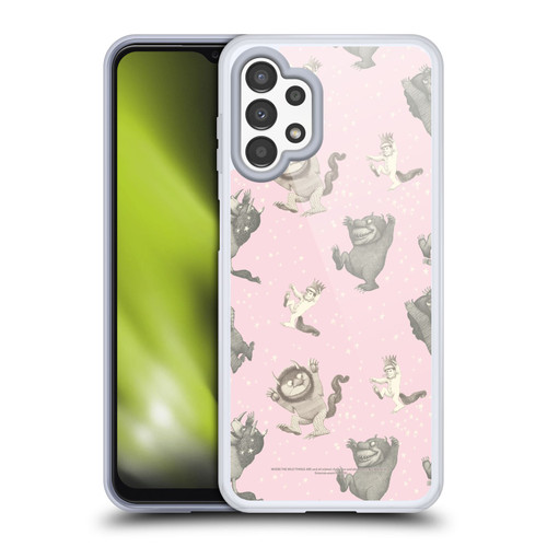 Where the Wild Things Are Literary Graphics Pink Pattern Soft Gel Case for Samsung Galaxy A13 (2022)