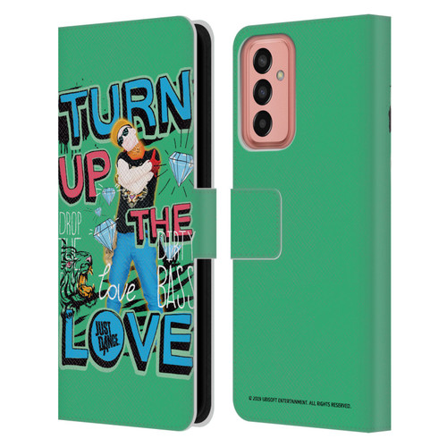 Just Dance Artwork Compositions Drop The Beat Leather Book Wallet Case Cover For Samsung Galaxy M13 (2022)