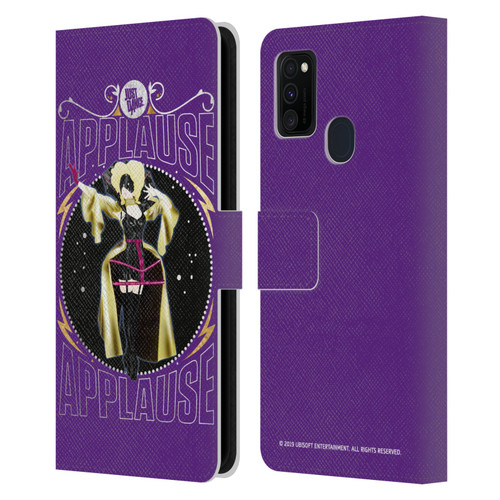 Just Dance Artwork Compositions Applause Leather Book Wallet Case Cover For Samsung Galaxy M30s (2019)/M21 (2020)