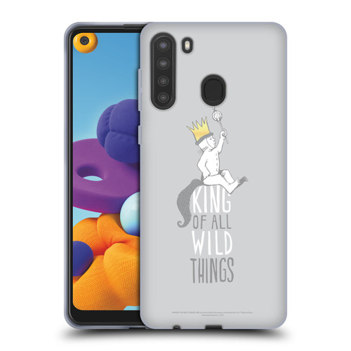 Where the Wild Things Are Literary Graphics King Soft Gel Case for Samsung Galaxy A21 (2020)