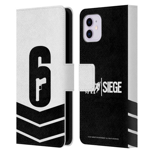 Tom Clancy's Rainbow Six Siege Logo Art Esport Jersey Leather Book Wallet Case Cover For Apple iPhone 11