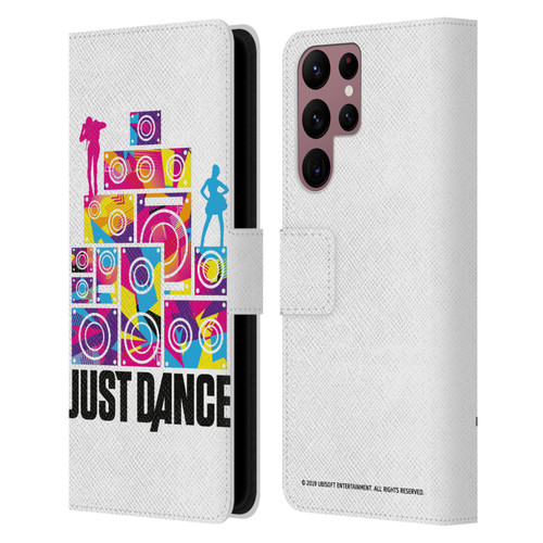Just Dance Artwork Compositions Silhouette 4 Leather Book Wallet Case Cover For Samsung Galaxy S22 Ultra 5G