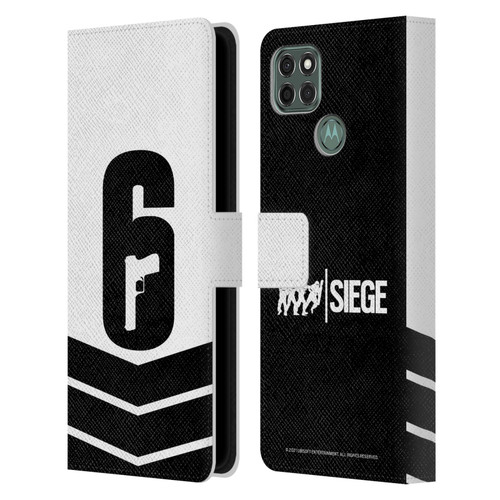 Tom Clancy's Rainbow Six Siege Logo Art Esport Jersey Leather Book Wallet Case Cover For Motorola Moto G9 Power