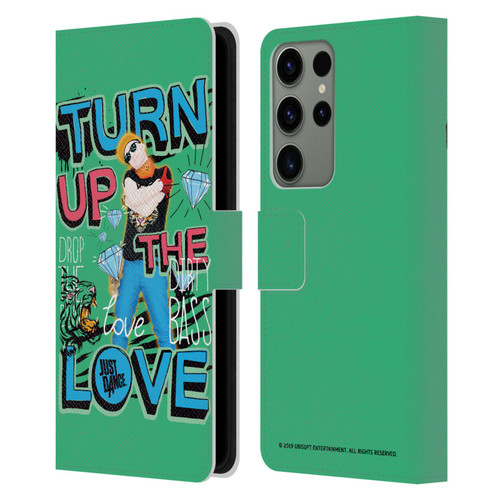 Just Dance Artwork Compositions Drop The Beat Leather Book Wallet Case Cover For Samsung Galaxy S23 Ultra 5G