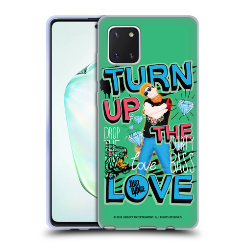 Just Dance Artwork Compositions Drop The Beat Soft Gel Case for Samsung Galaxy Note10 Lite