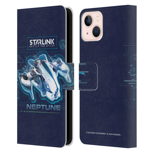 Starlink Battle for Atlas Starships Neptune Leather Book Wallet Case Cover For Apple iPhone 13