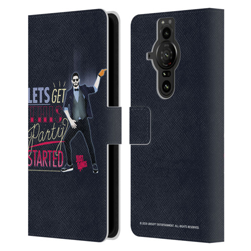 Just Dance Artwork Compositions Party Started Leather Book Wallet Case Cover For Sony Xperia Pro-I