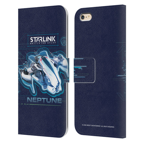 Starlink Battle for Atlas Starships Neptune Leather Book Wallet Case Cover For Apple iPhone 6 Plus / iPhone 6s Plus
