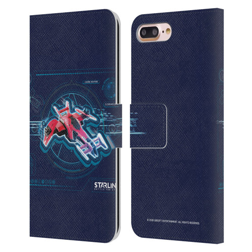 Starlink Battle for Atlas Starships Pulse Leather Book Wallet Case Cover For Apple iPhone 7 Plus / iPhone 8 Plus