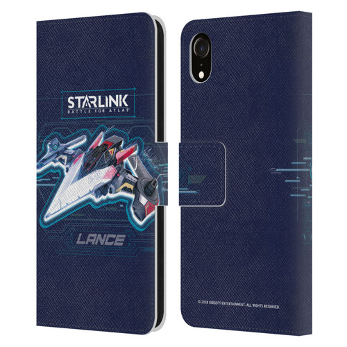 Starlink Battle for Atlas Starships Lance Leather Book Wallet Case Cover For Apple iPhone XR