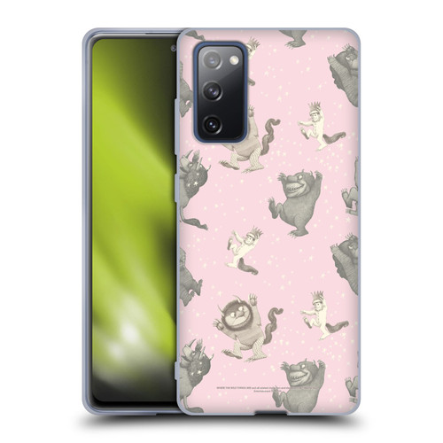 Where the Wild Things Are Literary Graphics Pink Pattern Soft Gel Case for Samsung Galaxy S20 FE / 5G