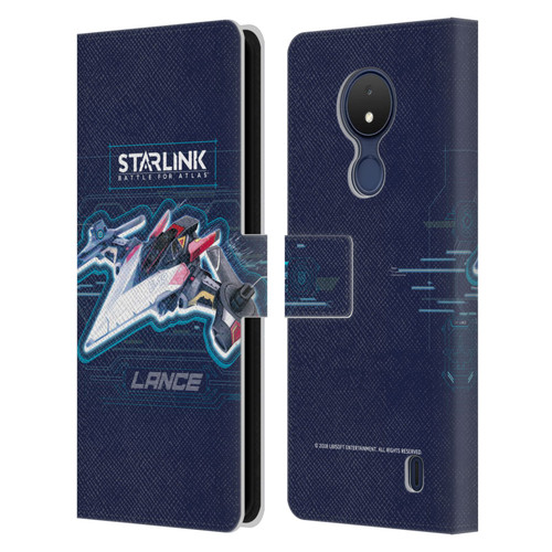 Starlink Battle for Atlas Starships Lance Leather Book Wallet Case Cover For Nokia C21