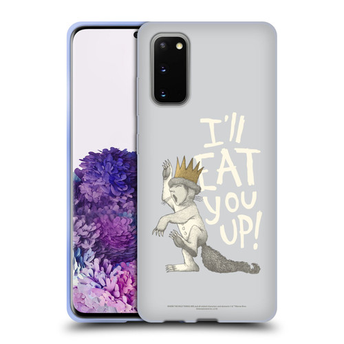 Where the Wild Things Are Literary Graphics Eat You Up Soft Gel Case for Samsung Galaxy S20 / S20 5G
