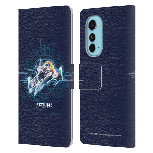 Starlink Battle for Atlas Starships Zenith Leather Book Wallet Case Cover For Motorola Edge (2022)