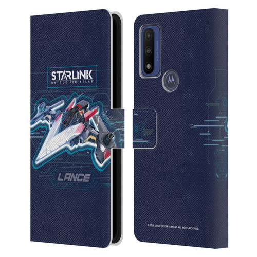 Starlink Battle for Atlas Starships Lance Leather Book Wallet Case Cover For Motorola G Pure