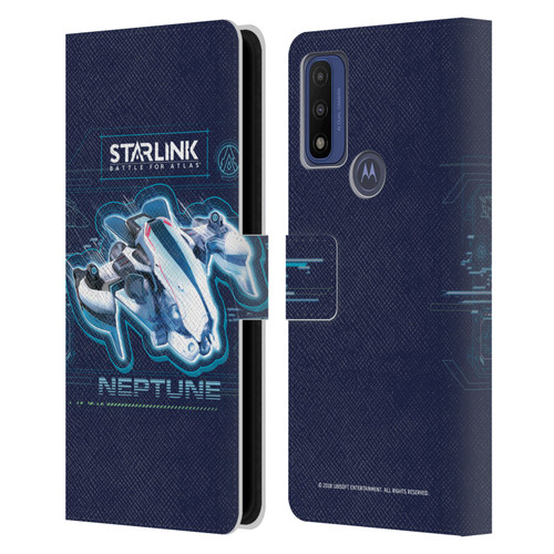 Starlink Battle for Atlas Starships Neptune Leather Book Wallet Case Cover For Motorola G Pure