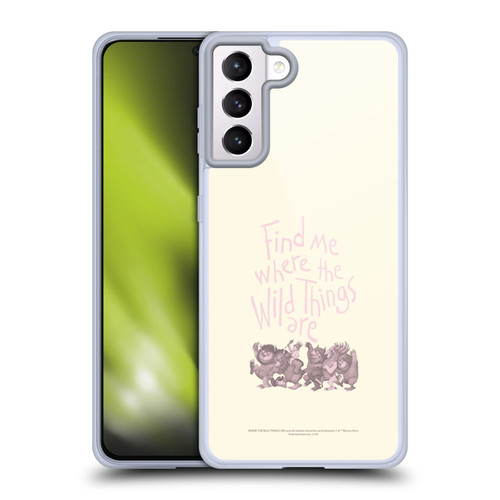 Where the Wild Things Are Literary Graphics Find Me Soft Gel Case for Samsung Galaxy S21+ 5G