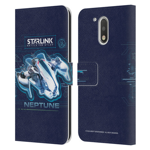 Starlink Battle for Atlas Starships Neptune Leather Book Wallet Case Cover For Motorola Moto G41