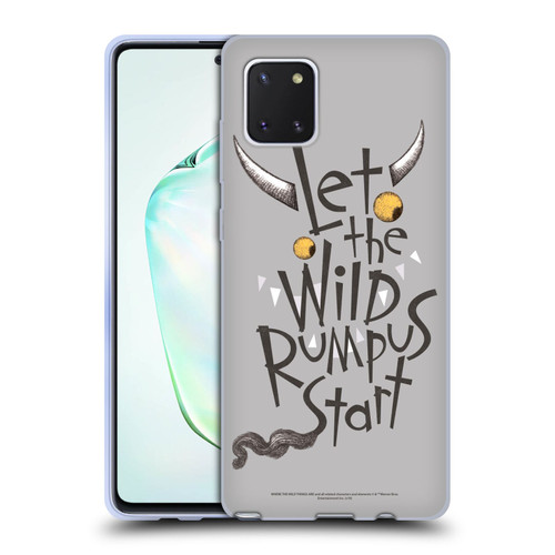 Where the Wild Things Are Literary Graphics Rumpus Soft Gel Case for Samsung Galaxy Note10 Lite