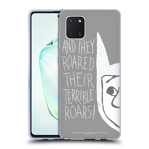 Where the Wild Things Are Literary Graphics Terrible Roars Soft Gel Case for Samsung Galaxy Note10 Lite