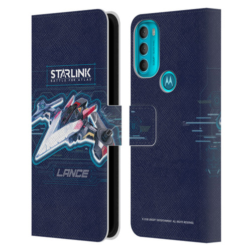 Starlink Battle for Atlas Starships Lance Leather Book Wallet Case Cover For Motorola Moto G71 5G