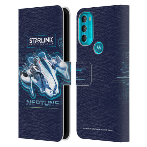 Starlink Battle for Atlas Starships Neptune Leather Book Wallet Case Cover For Motorola Moto G71 5G