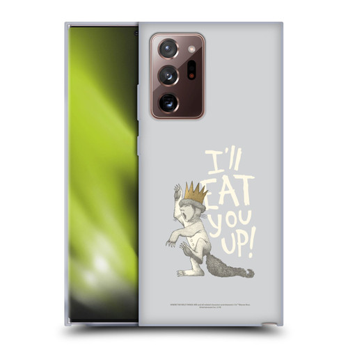 Where the Wild Things Are Literary Graphics Eat You Up Soft Gel Case for Samsung Galaxy Note20 Ultra / 5G