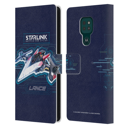 Starlink Battle for Atlas Starships Lance Leather Book Wallet Case Cover For Motorola Moto G9 Play