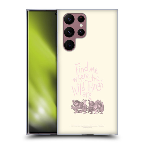 Where the Wild Things Are Literary Graphics Find Me Soft Gel Case for Samsung Galaxy S22 Ultra 5G