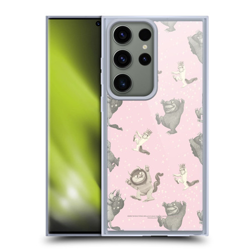 Where the Wild Things Are Literary Graphics Pink Pattern Soft Gel Case for Samsung Galaxy S23 Ultra 5G