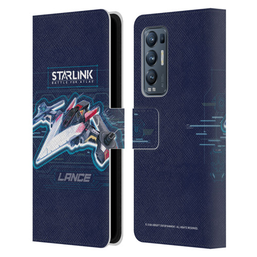 Starlink Battle for Atlas Starships Lance Leather Book Wallet Case Cover For OPPO Find X3 Neo / Reno5 Pro+ 5G