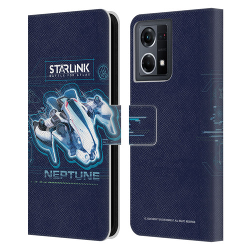 Starlink Battle for Atlas Starships Neptune Leather Book Wallet Case Cover For OPPO Reno8 4G