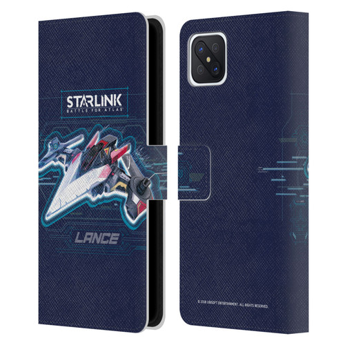 Starlink Battle for Atlas Starships Lance Leather Book Wallet Case Cover For OPPO Reno4 Z 5G