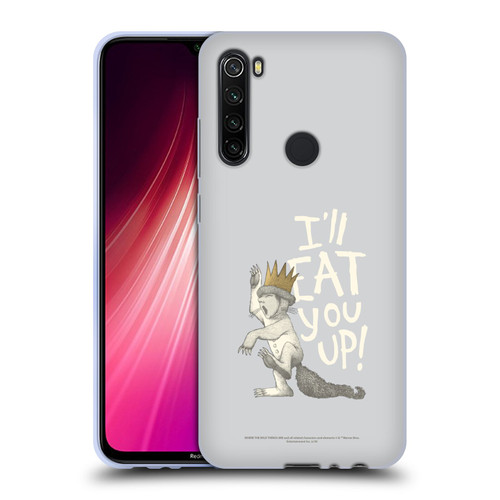 Where the Wild Things Are Literary Graphics Eat You Up Soft Gel Case for Xiaomi Redmi Note 8T