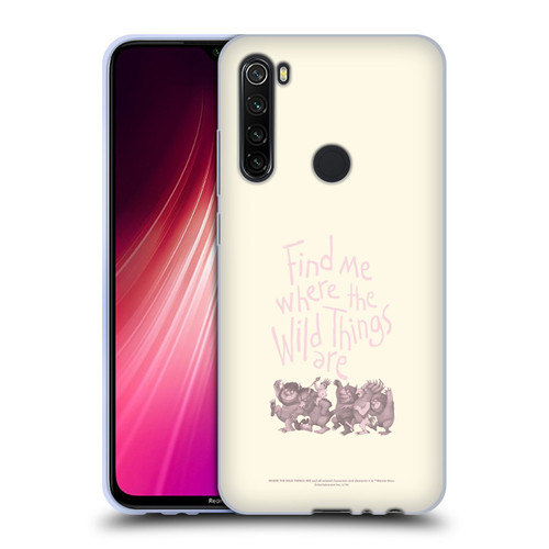 Where the Wild Things Are Literary Graphics Find Me Soft Gel Case for Xiaomi Redmi Note 8T
