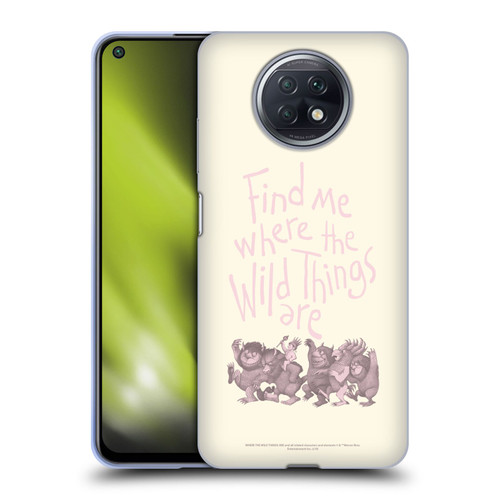 Where the Wild Things Are Literary Graphics Find Me Soft Gel Case for Xiaomi Redmi Note 9T 5G