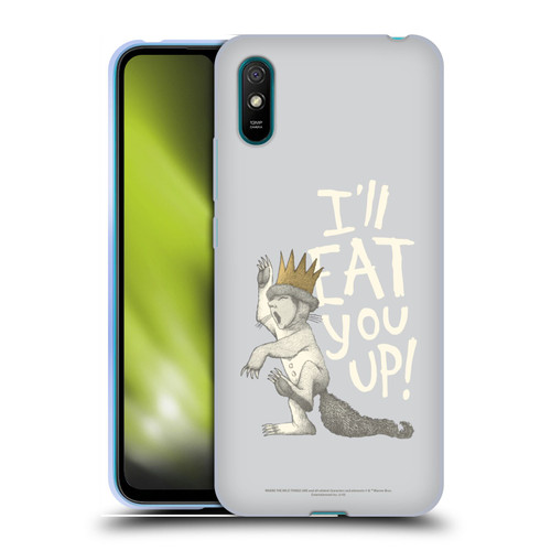 Where the Wild Things Are Literary Graphics Eat You Up Soft Gel Case for Xiaomi Redmi 9A / Redmi 9AT