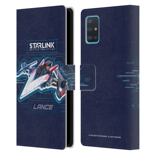 Starlink Battle for Atlas Starships Lance Leather Book Wallet Case Cover For Samsung Galaxy A51 (2019)