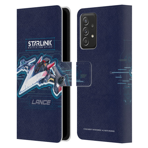 Starlink Battle for Atlas Starships Lance Leather Book Wallet Case Cover For Samsung Galaxy A52 / A52s / 5G (2021)