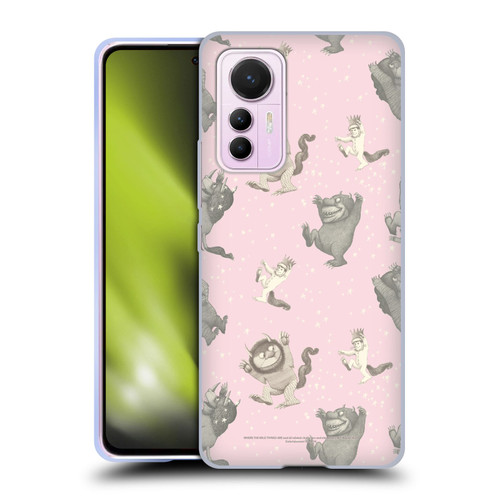 Where the Wild Things Are Literary Graphics Pink Pattern Soft Gel Case for Xiaomi 12 Lite